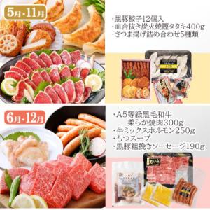 ふるさと納税 枕崎市 お肉とお魚 お楽しみ定期...の詳細画像3