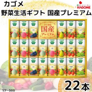 ふるさと納税 袖ケ浦市 カゴメ野菜生活ギフト　国産プレミアム　6種(125ml 計22本)　ジュース