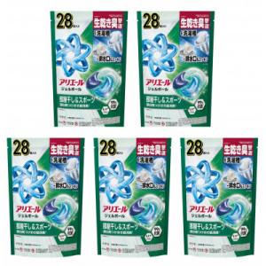 ふるさと納税 藤岡市 P&G　アリエールジェルボールプロ　部屋干し&スポーツ　つめかえハイパージャンボ(28個入り)×5個