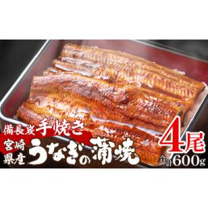 ふるさと納税 宮崎市 宮崎県産 備長炭蒲焼 うなぎ無頭蒲焼 4尾 セット 合計約600g｜Yahoo!ふるさと納税