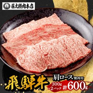 ふるさと納税 養老町 【飛騨牛】牛肉 肩ロース焼肉 600g (300g×2パック) A5等級 岐阜...