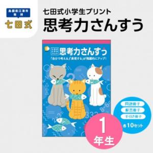 ふるさと納税 江津市 七田式小学生プリント 思考力さんすう 1年生