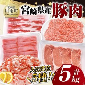 ふるさと納税 川南町 宮崎県産豚肉5種　5kg(川南町)