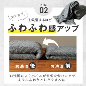 ふるさと納税 泉佐野市 濃色カラー バスタオル...の詳細画像2