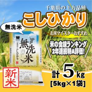 ふるさと納税 大網白里市 【新米 令和8年産】【特A評価】千葉県産「コシヒカリ」無洗米 5kg(5k...