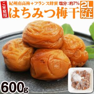 ふるさと納税 御坊市 【ご家庭用】はちみつ梅干し 600g (紀州南高梅) 塩分約7% 和歌山県産