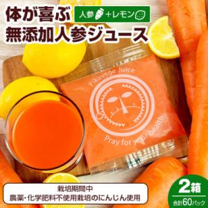 ふるさと納税 函南町 冷凍にんじんレモンジュース 2箱(合計60パック) 無添加 ストレート 人参ジ...