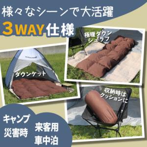ふるさと納税 広川町 羽毛シュラフ(寝袋)×ダ...の詳細画像1