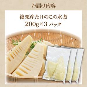 ふるさと納税 篠栗町 篠栗産たけのこの水煮200g×3パック