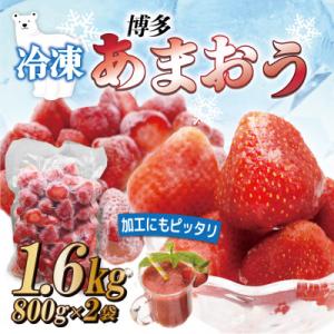 ふるさと納税 春日市 冷凍「博多あまおう」800g×2袋 計1.6kg(春日市)
