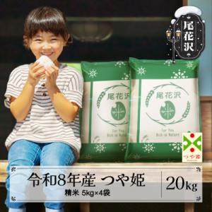ふるさと納税 尾花沢市 【先行受付】令和8年産 新米 精米 つや姫 20kg 5kg×4袋 山形県 ja-tssxb20