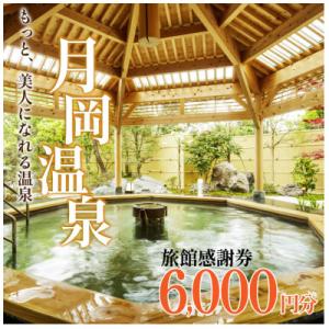 ふるさと納税 新発田市 月岡温泉旅館感謝券・新発田市内ゴルフ場共通利用券【6,000円分】