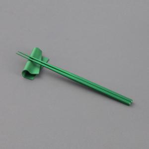 ふるさと納税 燕市 irogami 箸・箸置きセット　ディープグリーン