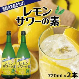 ふるさと納税 酒田市 郷土の焼酎さわやかレモンサワーの素　720ml×2本セット