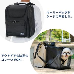 ふるさと納税 忠岡町 PFIキャリーバッグModern　ブラック　ペット防災×アウトドアペットキャリー