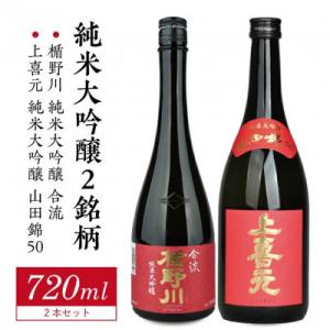 ふるさと納税 酒田市 純米大吟醸セット　計2本(各720ml×1本)【楯野川 合流、上喜元 山田錦5...
