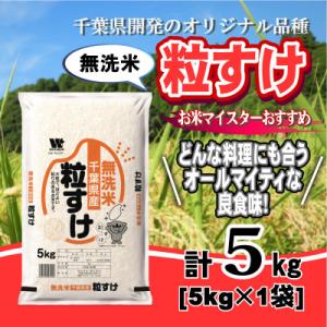 ふるさと納税 大網白里市 【令和7年産】千葉県産「粒すけ」無洗米 5kg(5kg×1袋)