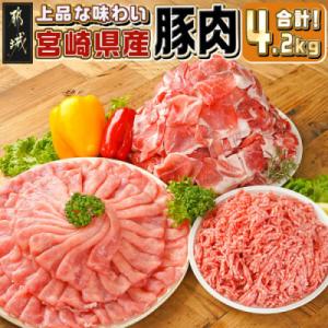 ふるさと納税 都城市 宮崎県産【豚肉4.2kgセット】(都城市)