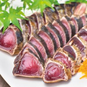 ふるさと納税 北山村 黄金藁焼き 一本釣り 鰹タタキ 1kg&amp;藻塩(5P)のセット【nks102A】