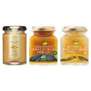 ふるさと納税 郡山市 秋のジャムセット 3種(柿・かぼちゃ・柚子)