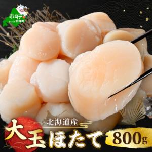 ふるさと納税 別海町 北海道 ホタテ大 貝柱800g 玉冷 刺身用 生食用 冷凍大粒ホ...