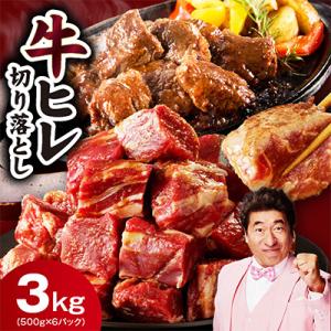 ふるさと納税 泉佐野市 【大満足】牛ヒレ肉 切り落とし 3kg 小分け 500g×6P 氷温熟成×特製ダレ mrz0278