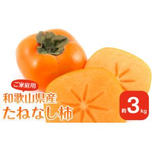 ふるさと納税 九度山町 【2026年10月上旬以降発送】 和歌山県産 平核無柿 【ご家庭用】 約3kg 満杯詰