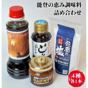 ふるさと納税 能登町 【復興支援】能登海の恵み調味料4点セット