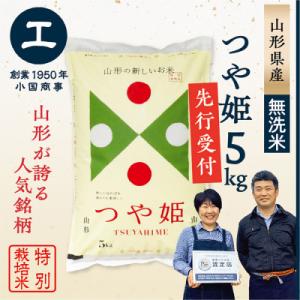 ふるさと納税 最上町 【新米先行受付　令和7年産】特別栽培米　無洗米つや姫5kg