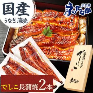 ふるさと納税 磐田市 浜名湖養鰻125年の最高傑作「でしこ」!浜名湖・うなぎのたなか国産長蒲焼2本ギ...