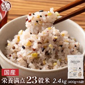 ふるさと納税 静岡市 雑穀米本舗 国産 栄養満点23穀米 2.4kg(400g×6袋)