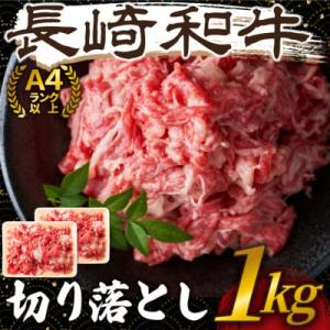 ふるさと納税 佐世保市 【A4〜A5】長崎和牛切り落とし 1kg(500g×2P)(佐世保市)