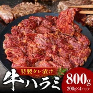 ふるさと納税 西尾市 牛ハラミ　肉屋こだわりの特製タレ漬け800g(200g×4P)・T133