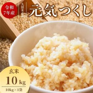 ふるさと納税 久留米市 【令和7年産】福岡県産ブランド米 元気つくし(玄米) 10kg(久留米市)