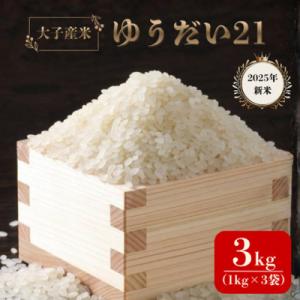 ふるさと納税 大子町 大子産米 ゆうだい21(精米)3kg　茨城県 大子町 白米 令和7年産