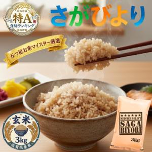 ふるさと納税 吉野ヶ里町 令和7年産【玄米さがびより3kg】五つ星お米マイスター厳選!(吉野ヶ里町)