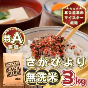 ふるさと納税 基山町 【無洗米】さがびより3kg(基山町)