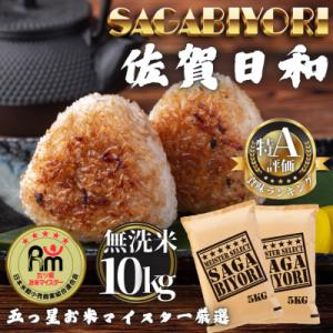ふるさと納税 多久市 令和7年産【無洗米】さがびより10kg(5kg×2袋)(多久市)