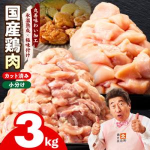 ふるさと納税 泉佐野市 【Yahoo!ふるさと納税限定】国産 鶏肉セット 3kg(もも&amp;むね)極味付...