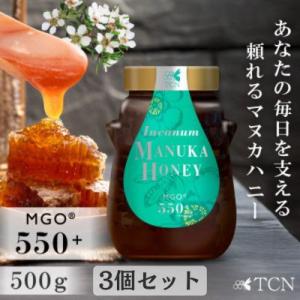 ふるさと納税 和泉市 インカナム マヌカハニー 500g MGO 550+　3個セット