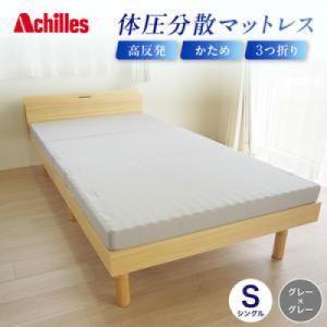 ふるさと納税 豊郷町 体圧分散高反発マットレス シングル グレー厚さ8cm 硬め [53820560...