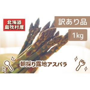 ふるさと納税 島牧村 先行予約【訳あり】島牧村産アスパラガス 1kg(冷蔵便)【2026年5月上旬〜発送予定】