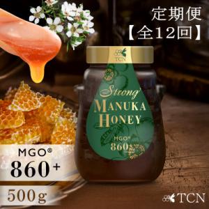 ふるさと納税 西尾市 【定期便全12回】マヌカハニー MGO860+ 500g ストロングマヌカハニー・T146