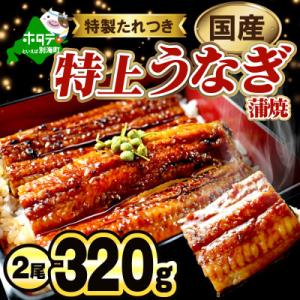 ふるさと納税 別海町 満足!【肉厚 大サイズ】国産 うなぎの蒲焼 2尾 計320g 特製たれと山椒つ...
