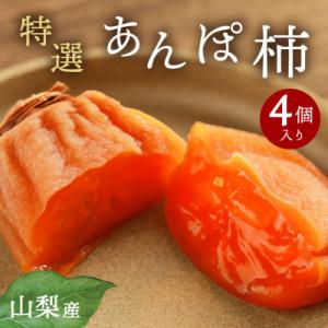 ふるさと納税 山梨市 【2026年11月より発送】特選 山梨産 あんぽ柿 「蜜まる」 4個入