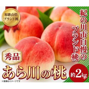 ふるさと納税 紀の川市 あら川の桃 秀品 約2kg (8品種の中からその時期旬の桃をお届け)