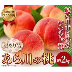 ふるさと納税 紀の川市 あら川の桃 (訳あり) 約2kg ご家庭用(8品種の中からその時期旬の桃をお届け)