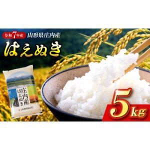 ふるさと納税 酒田市 令和7年産【精米】はえぬき 5kg×1袋 白米 山形県庄内産