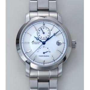ふるさと納税 国立市 Monoceros GMT・パワーリザーブ搭載自動巻機械式腕時計1個　文字盤シルバー色