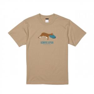 ふるさと納税 平取町 【競馬グッズ】【アドマイヤジャパン×Yogibo】(ベージュ)Tシャツ　Sサイズ